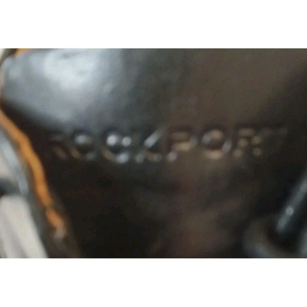 Rockport Men Black Leather Essential Details Apron Toe Oxford Shoes 9 N